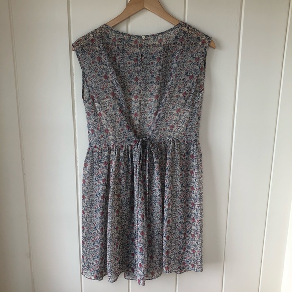 HP🎉MADEWELL Sharon Floral Tie Back Mini Dress - Picture 5 of 14